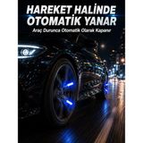 DMC Hareketle Yanan LED Sibop Işığı 4'lü Araç Lastik Lambası - Bayi Depom