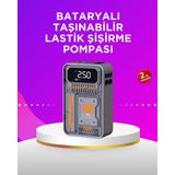 DMC Mini Boy Elektrikli Şarjlı Yüksek Basınçlı Lastik Şişirme Pompası - Bayi Depom