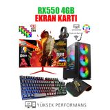 Dmc N117x Windows 11 Ryzen 7 5700,16GB RAM,500GB HDD,256GB SSD,RX550,24''oyuncu Masaüstü Bilgisayar