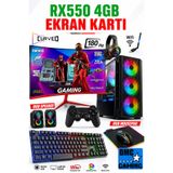 Dmc N144x (PUBG,GTA 5) I5 3470,16gb,500gb Hdd,256gb Ssd,4gb Rx550,24''180hz Oyuncu Masaüstü Bilgisayar