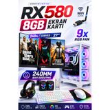 Dmc N153 (PUBG,GTA 5 ) I7 2600,16GB RAM,500GB HDD,256GB SSD,RX580,27''240hz Curved Oyuncu Masaüstü Bilgisayar
