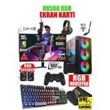 Dmc N187 Windows 11 Ryzen 5 5500,32GB,500GB HDD,256GB SSD,8GB RX580,24''180hz Oyuncu Masaüstü Bilgisayar