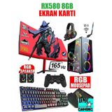 Dmc N230 (PUBG,GTA 5) I5 3470,16GB RAM,1TB HDD,256GB SSD,RX580,24'' 165Hz Oyuncu Masaüstü Bilgisayar