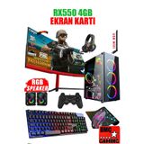 Dmc N232 (PUBG,GTA 5) I5 3470 16GB RAM,512GB SSD,4GB RX550 GDDR5 ,24''oyuncu Masaüstü Bilgisayar