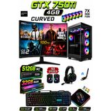 Dmc N312 (PUBG,GTA 5 ) İ5 4430,32GB RAM,512GB M2,4GB GTX750Tİ,24''Curved Oyuncu Masaüstü Bilgisayarı