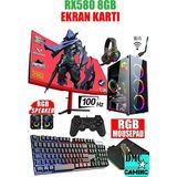 Dmc N37 (GTA 5) İ7 2600 16GB 256GB SSD 500GB 8GB RX580 23,8 Curved Oyuncu Masaüstü Bilgisayarı