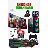 Dmc N93x (PUBG,GTA 5) İ5 4570,16GB RAM,500GB HDD,256GB SSD,4GB RX550 GDDR5,24''Curved Oyuncu Masaüstü Bilgisayarı