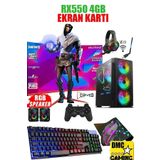 Dmc Nx19 (PUBG,GTA 5) I7 4770 16GB RAM,500GB HDD,256GB SSD,4GB RX550.24''oyuncu Masaüstü Bilgisayar
