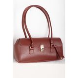 DMC Retro Kilit Detaylı Baget Çanta Bordo - STD