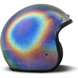 Dmd Jet Retro Açık Motosiklet Kaskı Rainbow