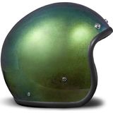 DMD Jet Retro Rainbow Green Açık Motosiklet Kaskı - XL