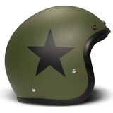 DMD Jet Retro Star Green Açık Motosiklet Kaskı