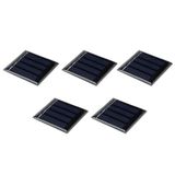 DMiotech 5 Paket 2 V 80 mA 53,5 mm x 53,5 mm Mini Güneş Paneli Hücre Kendin Yap Elektrik Güç Projesi için