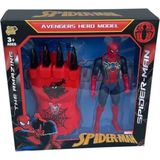 Dmn Kulutu Eldiven ve Spıderman Karakter Set - Kırmızı