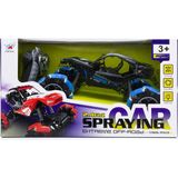 Dmn Spray Özellikli 2.4ghz Uzaktan Kumandalı Off-Road Akrobat Araba (Duman Efektli) - Siyah - Mavi