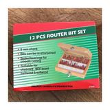 Dmr 12 Parça Ahşap Oyma Freze Seti Ağaç ve Mdf Freze Seti 8mm