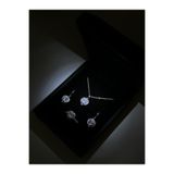 DMR Accessoire Işıklı kutuda kalp kolye yüzük küpe seti set love set