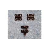 DMR DEKORATİF MİNİ TAVLA VE KUTU MENTEŞE TAVLA KLİPS OKSİT RENK 1 ADET İADE YOK - Siyah - 2CM