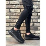 Dmr Elegance Ba0302 Boa Kalın Taban Bağcıksız Tarz Casual Siyah Siyah Erkek Ayakkabı,Renkli 40