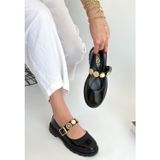 DMR Elegance Okira Siyah Rugan Oxford Ayakkabı