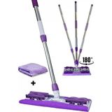 DMR Home Teleskopik Saplı Mandallı Katlanabilir Sihirli Mop (Mor)