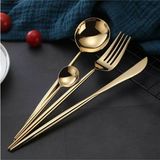 Dmr Life 48 Parça 8 Kişilik Yakut Gold Siyah Çatal Kaşık Bıçak Seti