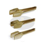 DMR LİFE Dmr Life Lüx Gold Servis Sunum Makarna Pasta Salata Kek Maşa Seti Takımı 3'lü