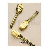 DMR LİFE Osiris Model Gold Servis Sunum Makarna Pasta Salata Kek Maşa Seti Takımı (3 ) Parça
