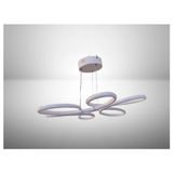 Dmr Lotus Çiçek Sarkıt LED Avize Beyaz Kasa Üç Renk 6500K/4000K/3000K (Beyaz Ilık/bbeyaz/sarı (Günışığı))