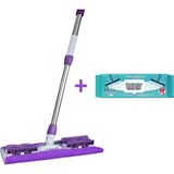 Dmr Mandallı Sihirli Mop Takımı + Freshmaker 50'li Mop Uyumlu Yer Temizlik Havlusu - Set