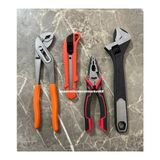 Dmr Pense Seti Fort Pense 180MM Pense Yankeski Maket Bıçak Kurbagacık 4lü Set - 4 PARÇA - Kırmızı - Siyah