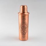 DMT COPPER El İşlemeli Bakır Su Matarası, 800ml Hacimli, 25cm Yükseklik, Özel Kutu Hediyeli, Dekoratif Motifli, BPA İçermeyen Spor Şişesi