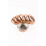 DMT COPPER GAZİANTEP DÖVME BAKIR ÇEREZLİK SETİ KAHVALTILIK KURUYEMİŞ REÇEL 6 'LI SET(10cm X 3cm)