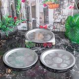 Dmt Copper Home 20 cm Servis Sunum Tepsisi 3 Adet 430 Kalite Krom Çelik – Fırına Uygun, Kararma Yapmaz, Meze Kebap Kahve Sunumluk - 200 ml