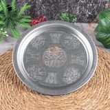 Dmt Copper Home 20 cm Servis Sunum Tepsisi 430 Kalite Krom Çelik – Fırına Uygun, Kararma Yapmaz, Meze Kebap Kahve Sunumluk - 200 ml