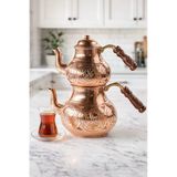 Dmt Copper Home Bakır Büyük Boy Çaydanlık – El Keski Gaziantep Üretimi