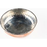DMT COPPER HOME Dmt Copper Gaziantep Dövme Bakır Çerezlik Kahvaltılık Kuruyemiş Reçel Sunumluk(10cm X 2,5cm)