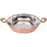 Dmt Copper Home Dmt Gaziantep Bakır Sahan Omlet Yumurta Tavası Mıhlama Sahan 1.sınıf 14 cm (Kalaylı) - Siyah