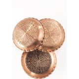Dmt Copper Home Gaziantep Bakır Çerezlik Seti Kuruyemiş 3 'lü SET(14CM x 2,5cm)