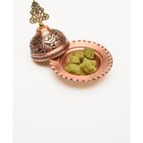 Dmt Copper Home Komple El İşlemesi Özel Tek Kişilik Türk Kahve Fincan Takımı Lokumluk