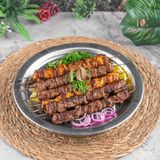 DMT Copper Osmanlı Motifli Kulplu Kebap Tepsisi, 430 Kalite Krom Çelik, 25 cm,Profesyonel Restoran Sunumu