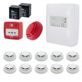 Dmtech Fp9000l-2-10 Konvansiyonel Sistem Yangın Alarm Seti 10 Lu