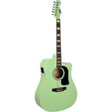 DMX Guitars DAG100CE SSG Elektro Akustik Gitar (Satin Surf Green)