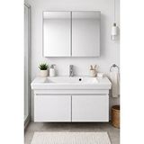 Dmz Home Concept 85 Cm Banyo Dolabı Takımı %100 Mdf Aynalı Üst Dolaplı Turkuaz Porto Seramik Lavabolu Beyaz