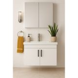 Dmz Home Concept Liventa 65 Cm Mdf Beyaz Banyo Dolabı Takımı Beyaz