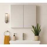 Dmz Home Concept Tamamı Mdf, Beyaz Renkli, 60X60X15 cm Aynalı Banyo Dolabı | Raflı Duvar Dolabı | Lavabo Üstü Aynalı Dolap