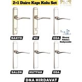 Dna Hırdavat 2+1 Saten Daire Kapı Kolu Set