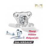 Dna Hırdavat Açılı Şeffaf Çektirme Kelebek Köşe Birleştirme Kırılmaz ( 1 Adet )