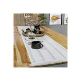 DNC home tekstil Ham Dantel Runner Masa Örtüsü (35 x 150)