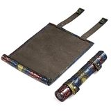 DNDND Zar matı ve saklama, 2'si 1 arada Dragon Scale Scroll PU Deri Masa Oyunları Zindanlar ve Ejderhalar için Kadife DND D&D (Ejderha Ölçeği)